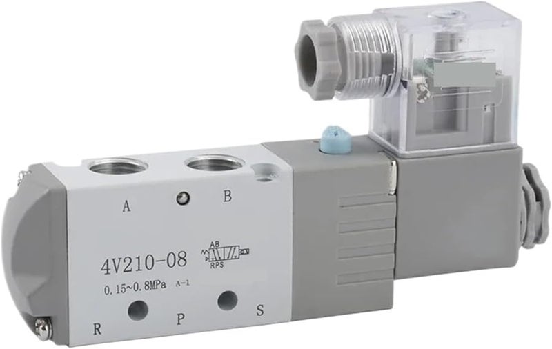4V210 08 12MM 36V AC Pneumatic Solenoid Valve 2 Way 5 Port G1 4 Air Control Switch DC24V AC220V - Image 1